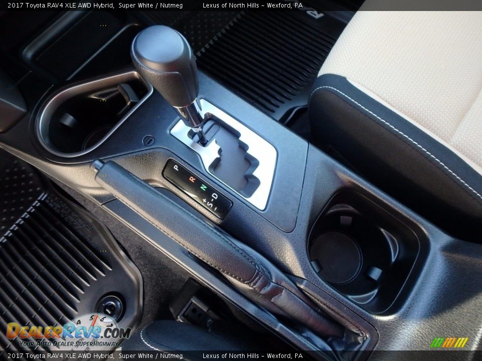 2017 Toyota RAV4 XLE AWD Hybrid Super White / Nutmeg Photo #16