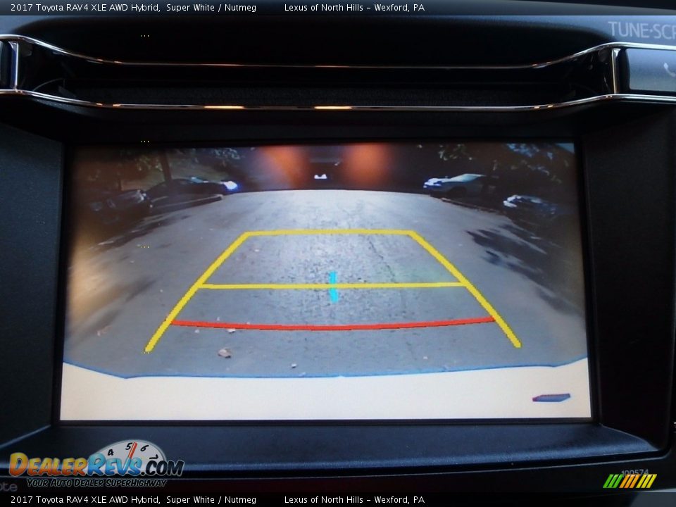 2017 Toyota RAV4 XLE AWD Hybrid Super White / Nutmeg Photo #21
