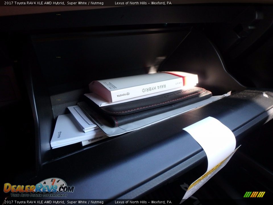 2017 Toyota RAV4 XLE AWD Hybrid Super White / Nutmeg Photo #22
