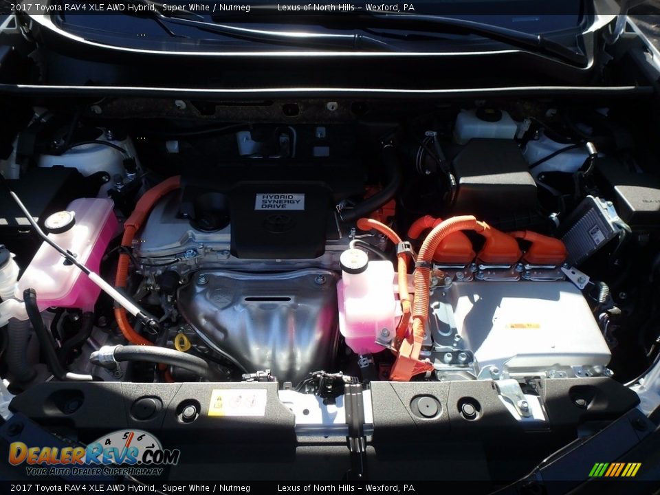 2017 Toyota RAV4 XLE AWD Hybrid Super White / Nutmeg Photo #24