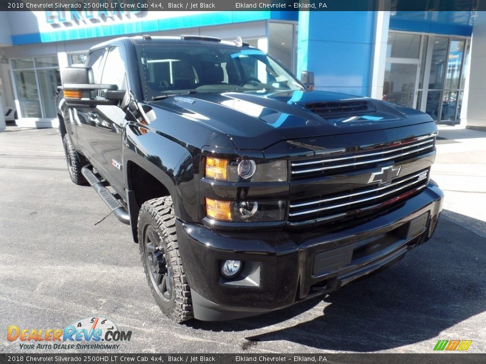 2018 Chevrolet Silverado 2500HD LT Crew Cab 4x4 Black / Jet Black Photo #1