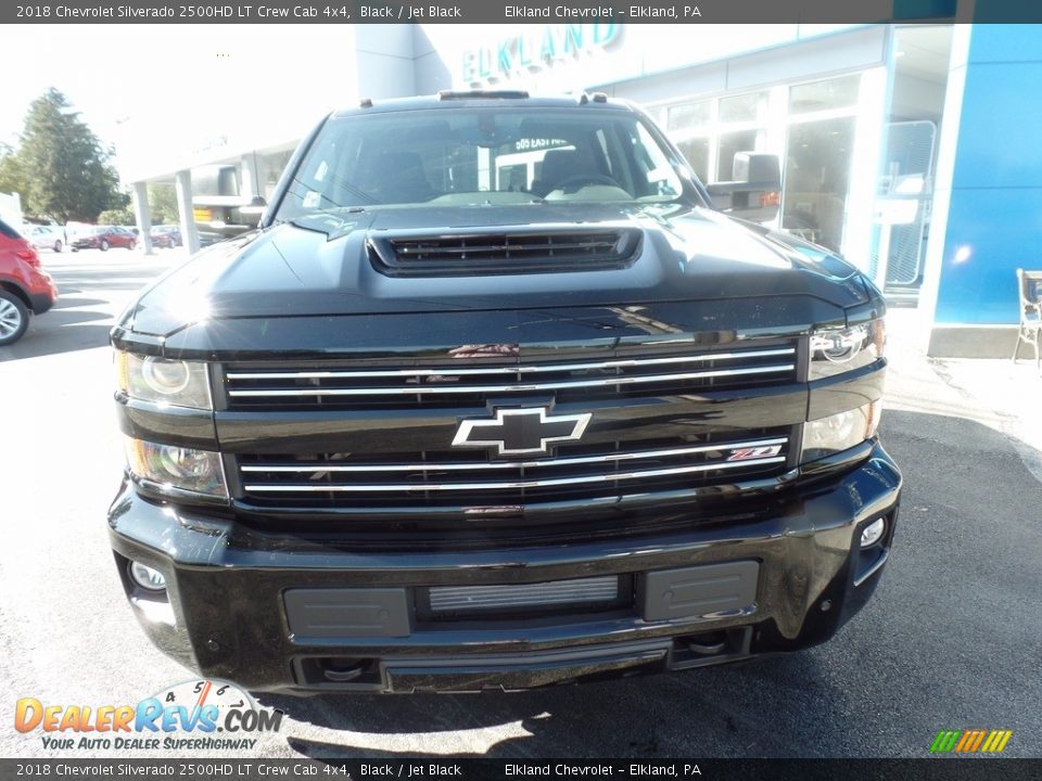 2018 Chevrolet Silverado 2500HD LT Crew Cab 4x4 Black / Jet Black Photo #2
