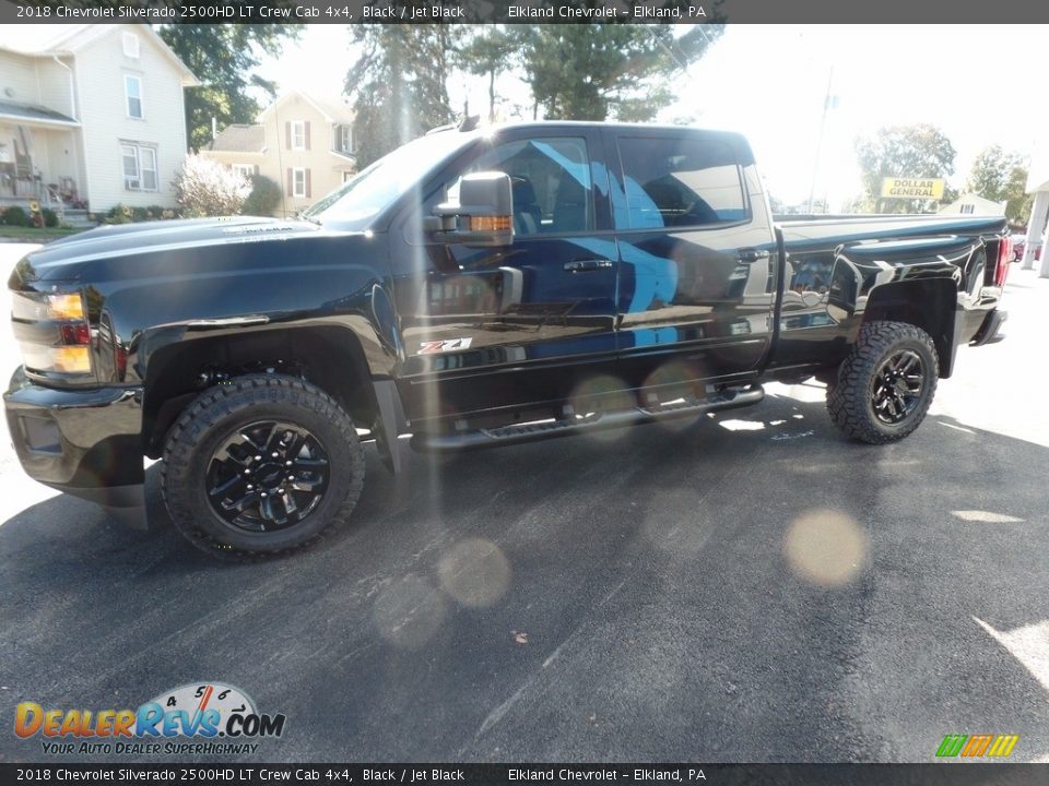 2018 Chevrolet Silverado 2500HD LT Crew Cab 4x4 Black / Jet Black Photo #4