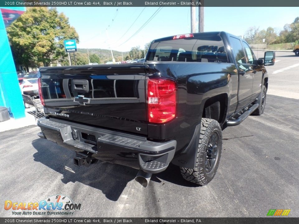 2018 Chevrolet Silverado 2500HD LT Crew Cab 4x4 Black / Jet Black Photo #8