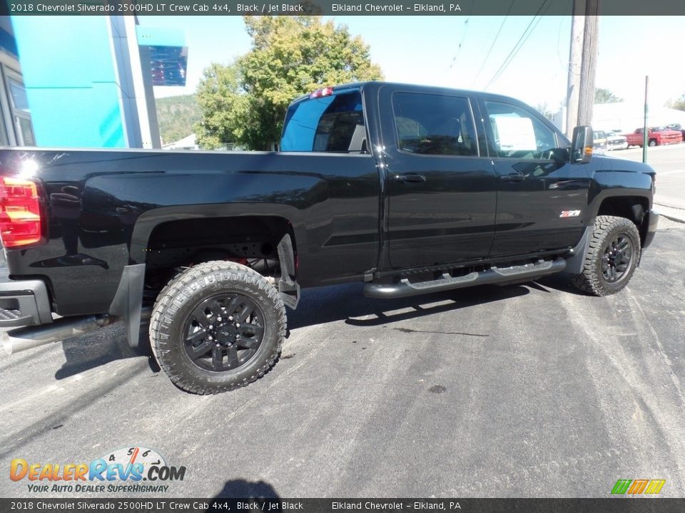 2018 Chevrolet Silverado 2500HD LT Crew Cab 4x4 Black / Jet Black Photo #9
