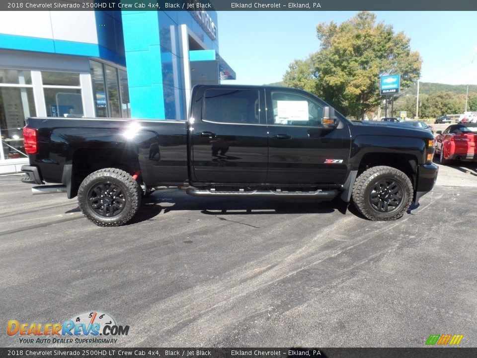 2018 Chevrolet Silverado 2500HD LT Crew Cab 4x4 Black / Jet Black Photo #10