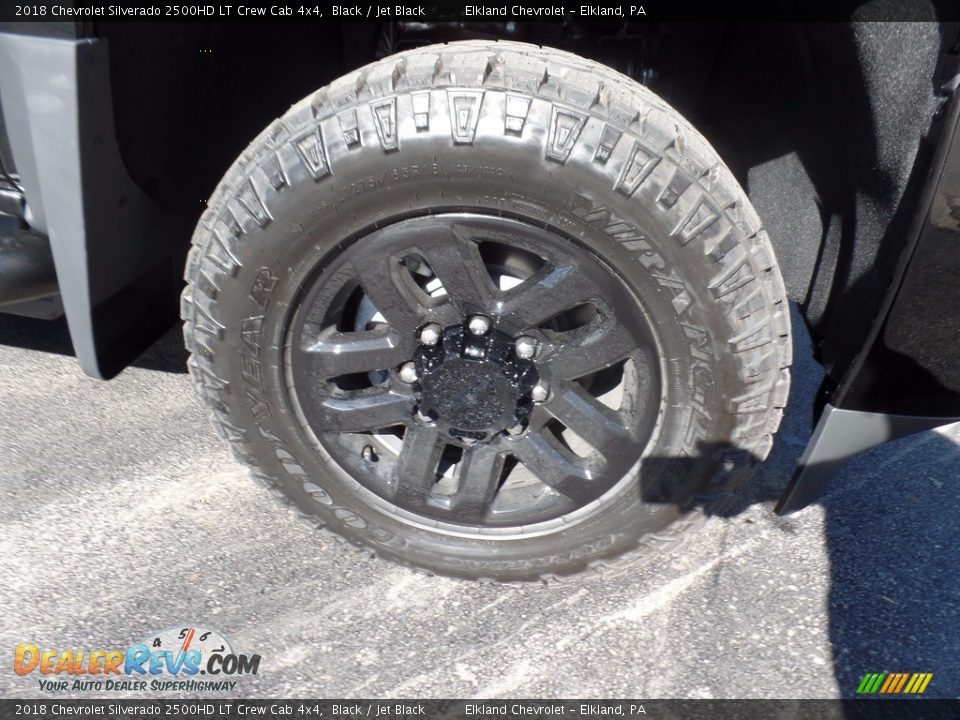 2018 Chevrolet Silverado 2500HD LT Crew Cab 4x4 Black / Jet Black Photo #11