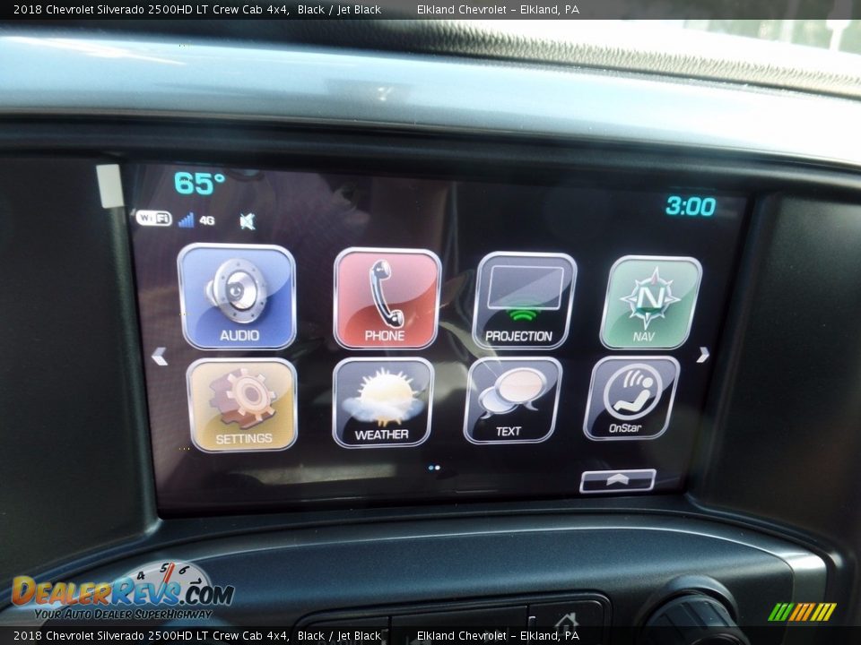 2018 Chevrolet Silverado 2500HD LT Crew Cab 4x4 Black / Jet Black Photo #32