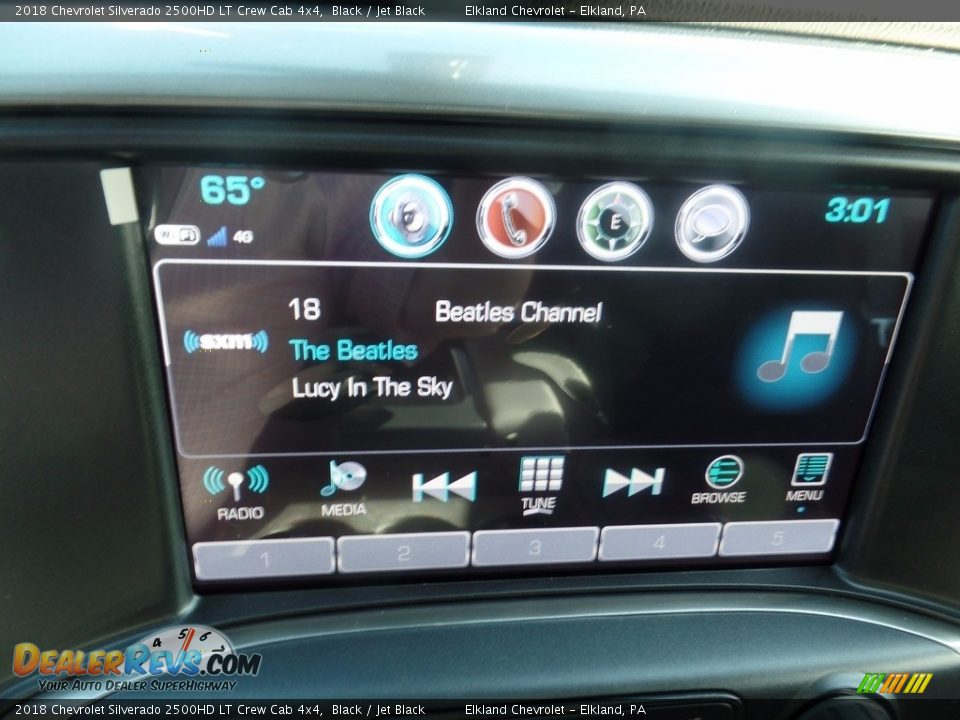 2018 Chevrolet Silverado 2500HD LT Crew Cab 4x4 Black / Jet Black Photo #34