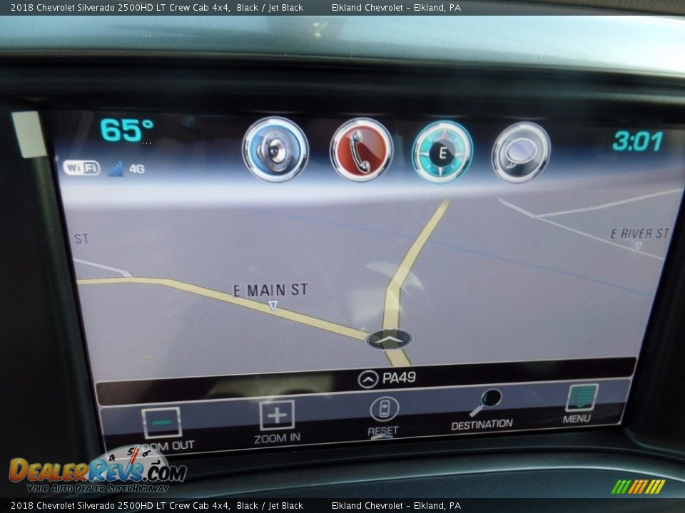 2018 Chevrolet Silverado 2500HD LT Crew Cab 4x4 Black / Jet Black Photo #35