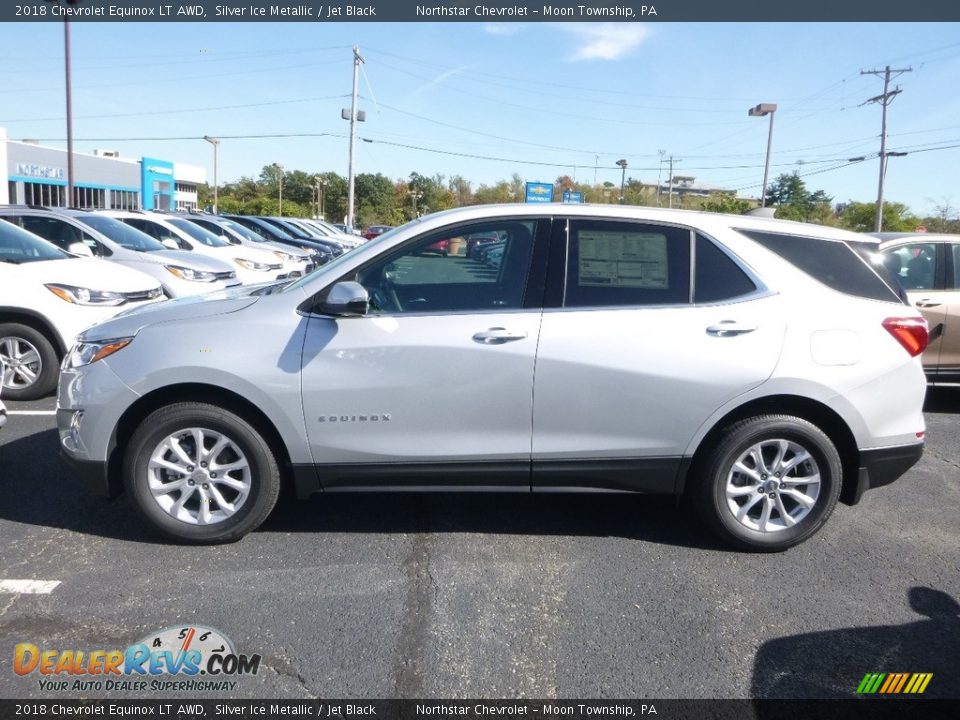 2018 Chevrolet Equinox LT AWD Silver Ice Metallic / Jet Black Photo #2