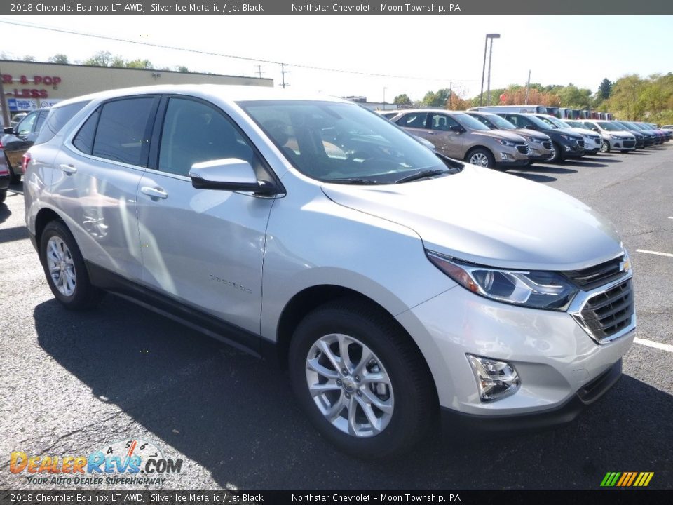2018 Chevrolet Equinox LT AWD Silver Ice Metallic / Jet Black Photo #7