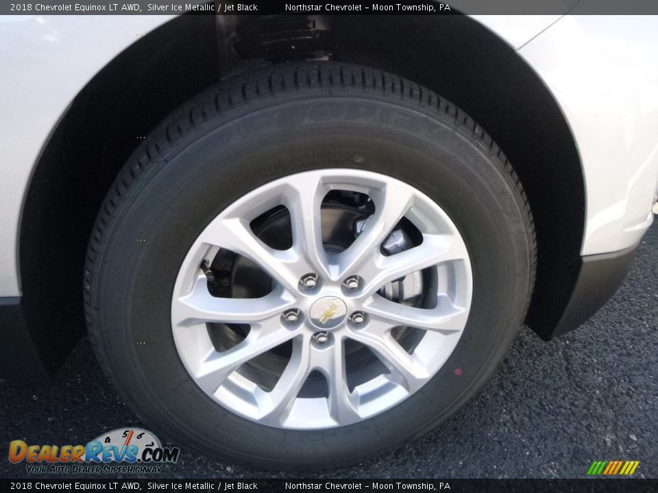 2018 Chevrolet Equinox LT AWD Silver Ice Metallic / Jet Black Photo #8