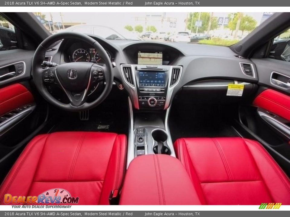 Red Interior - 2018 Acura TLX V6 SH-AWD A-Spec Sedan Photo #9