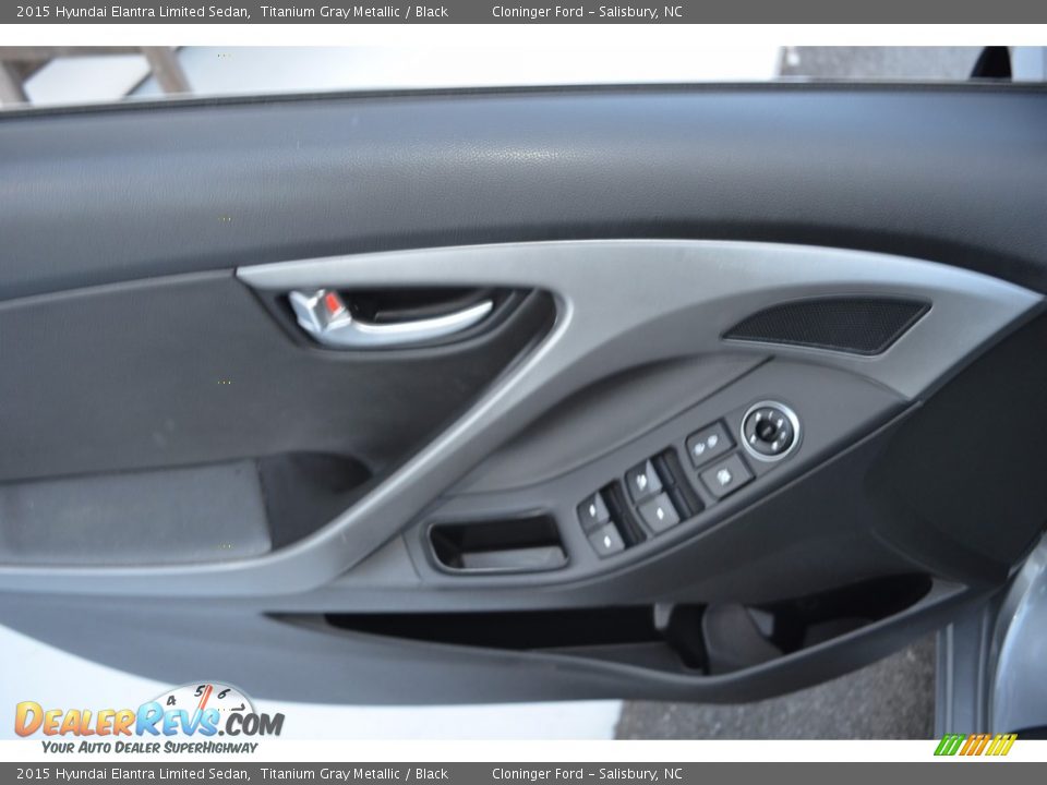 2015 Hyundai Elantra Limited Sedan Titanium Gray Metallic / Black Photo #8