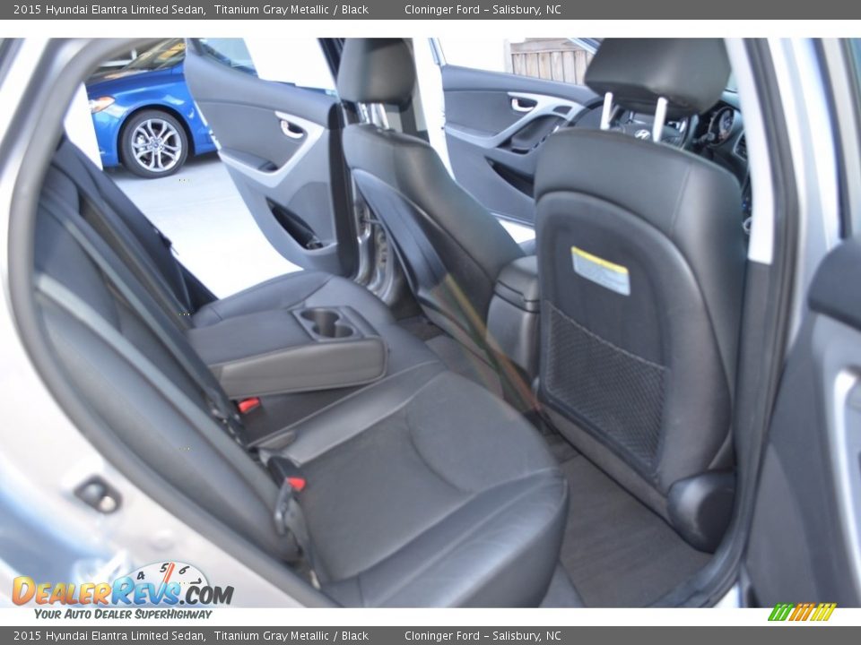 2015 Hyundai Elantra Limited Sedan Titanium Gray Metallic / Black Photo #13