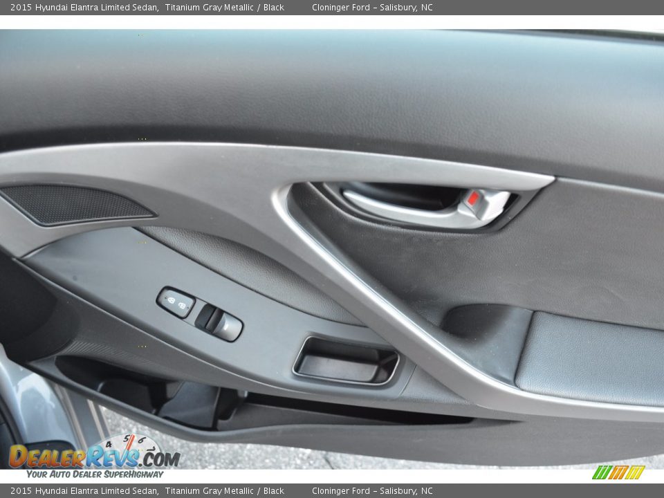 2015 Hyundai Elantra Limited Sedan Titanium Gray Metallic / Black Photo #14