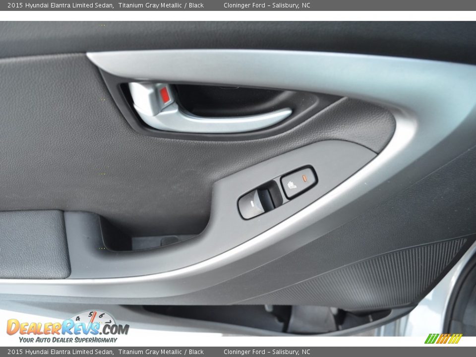 2015 Hyundai Elantra Limited Sedan Titanium Gray Metallic / Black Photo #16