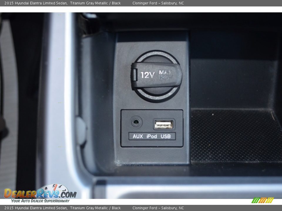 2015 Hyundai Elantra Limited Sedan Titanium Gray Metallic / Black Photo #20