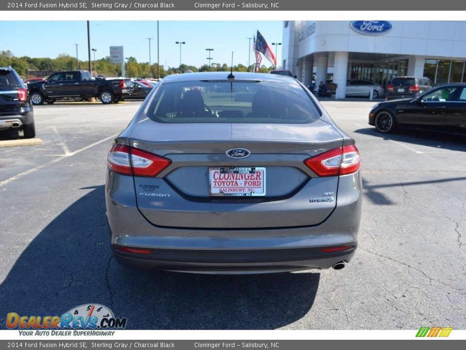2014 Ford Fusion Hybrid SE Sterling Gray / Charcoal Black Photo #4