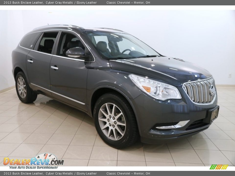 2013 Buick Enclave Leather Cyber Gray Metallic / Ebony Leather Photo #1