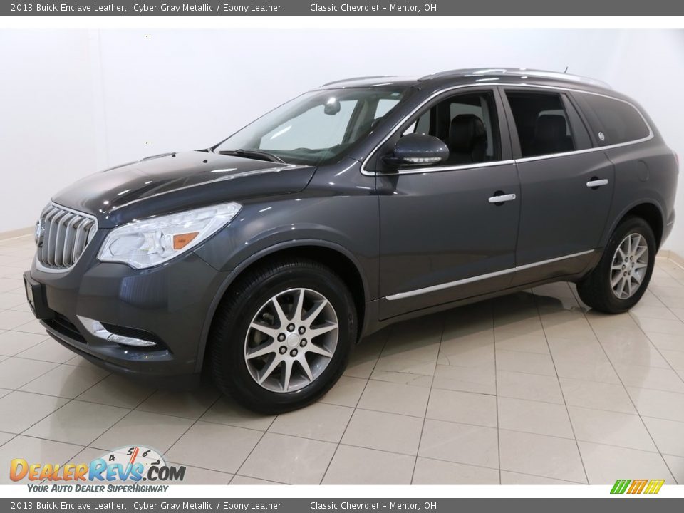 2013 Buick Enclave Leather Cyber Gray Metallic / Ebony Leather Photo #3