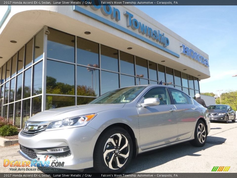 2017 Honda Accord EX-L Sedan Lunar Silver Metallic / Gray Photo #1