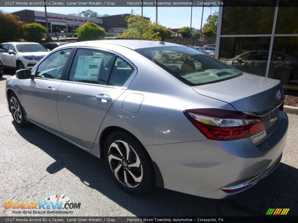 2017 Honda Accord EX-L Sedan Lunar Silver Metallic / Gray Photo #2