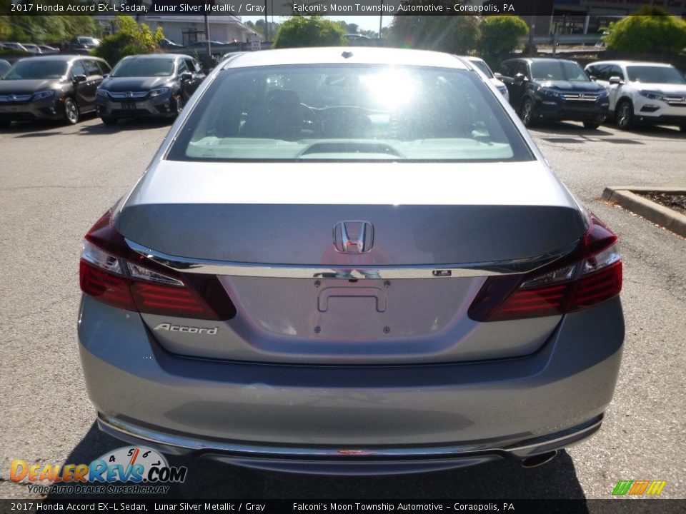 2017 Honda Accord EX-L Sedan Lunar Silver Metallic / Gray Photo #3