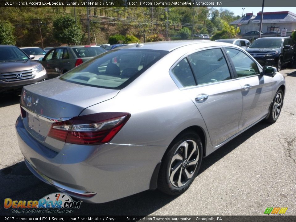 2017 Honda Accord EX-L Sedan Lunar Silver Metallic / Gray Photo #4