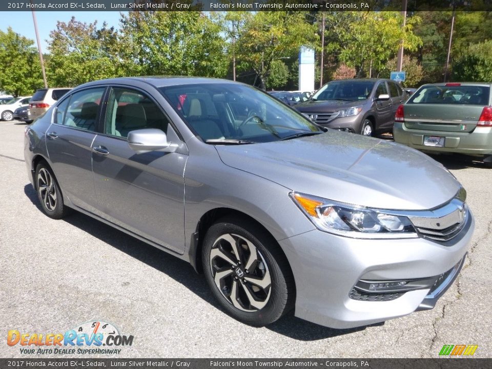2017 Honda Accord EX-L Sedan Lunar Silver Metallic / Gray Photo #5