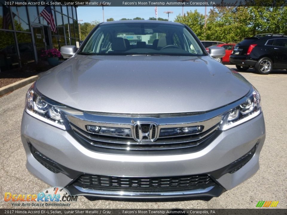 2017 Honda Accord EX-L Sedan Lunar Silver Metallic / Gray Photo #6