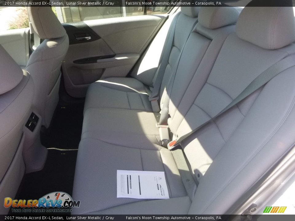 2017 Honda Accord EX-L Sedan Lunar Silver Metallic / Gray Photo #9