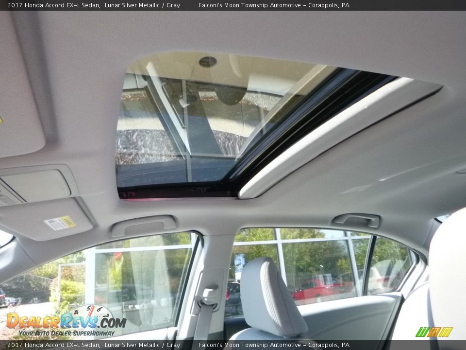 2017 Honda Accord EX-L Sedan Lunar Silver Metallic / Gray Photo #13