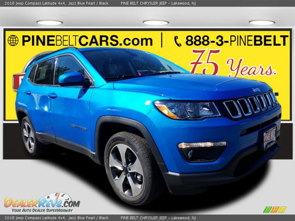 2018 Jeep Compass Latitude 4x4 Jazz Blue Pearl / Black Photo #1