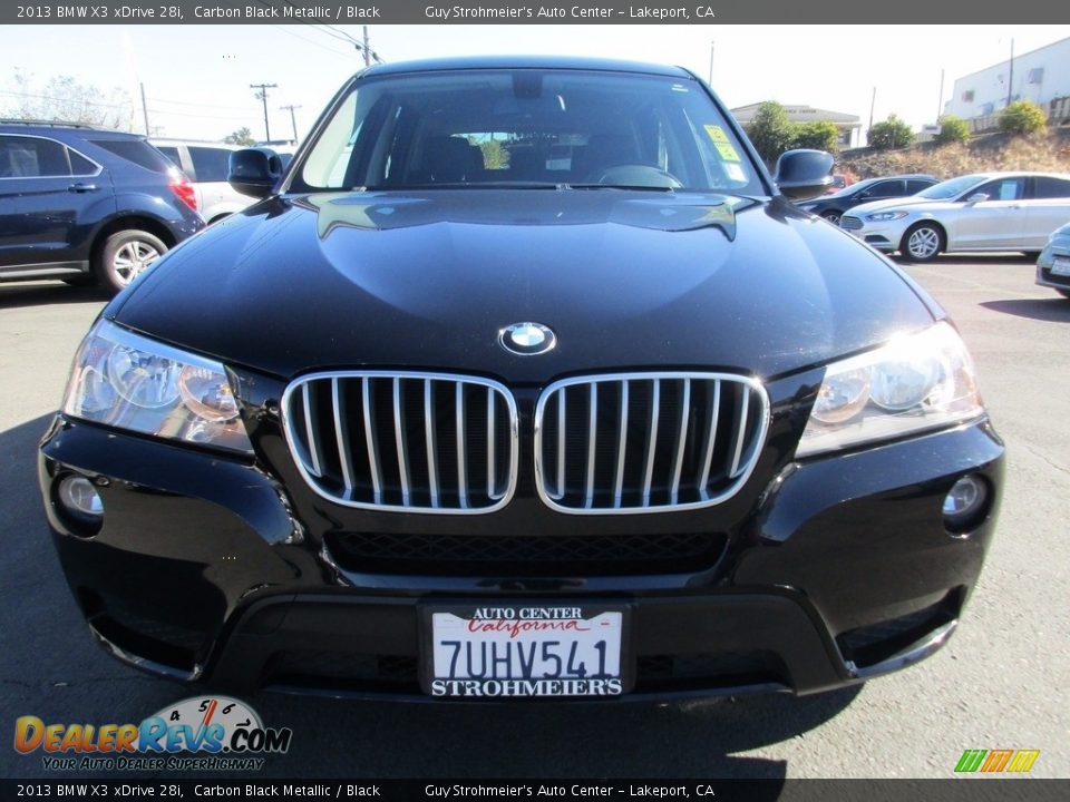 2013 BMW X3 xDrive 28i Carbon Black Metallic / Black Photo #2