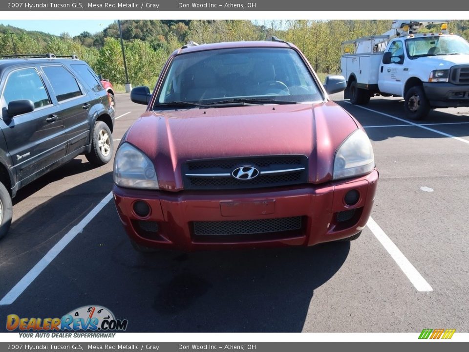 2007 Hyundai Tucson GLS Mesa Red Metallic / Gray Photo #2