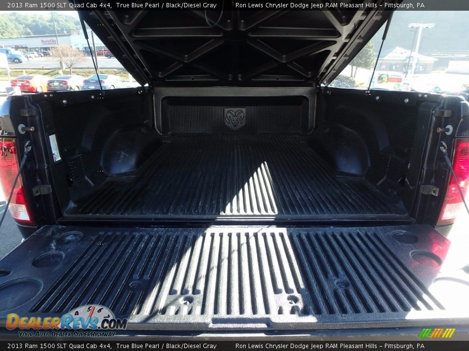 2013 Ram 1500 SLT Quad Cab 4x4 True Blue Pearl / Black/Diesel Gray Photo #6