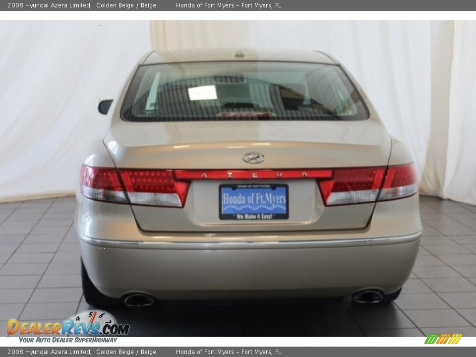 2008 Hyundai Azera Limited Golden Beige / Beige Photo #7