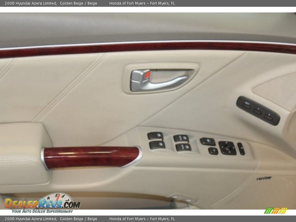 2008 Hyundai Azera Limited Golden Beige / Beige Photo #9