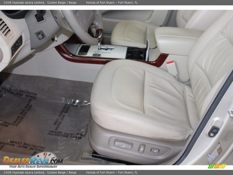 2008 Hyundai Azera Limited Golden Beige / Beige Photo #12