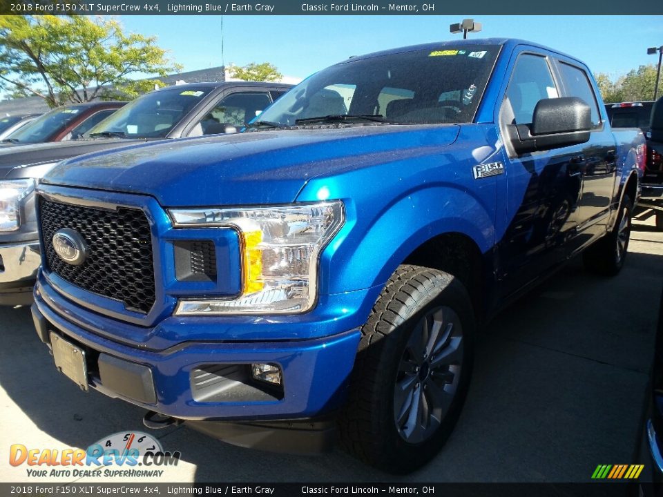 2018 Ford F150 XLT SuperCrew 4x4 Lightning Blue / Earth Gray Photo #1