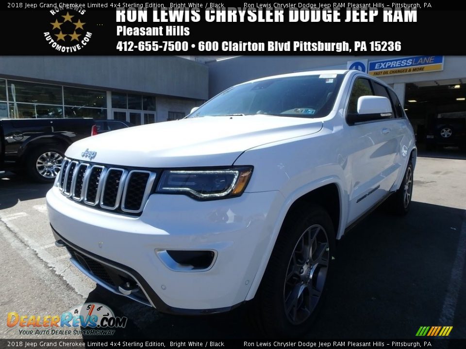 2018 Jeep Grand Cherokee Limited 4x4 Sterling Edition Bright White / Black Photo #1
