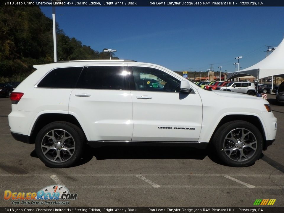 2018 Jeep Grand Cherokee Limited 4x4 Sterling Edition Bright White / Black Photo #6