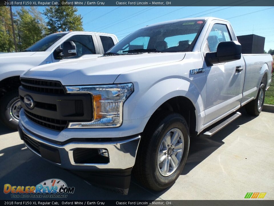 2018 Ford F150 XL Regular Cab Oxford White / Earth Gray Photo #1