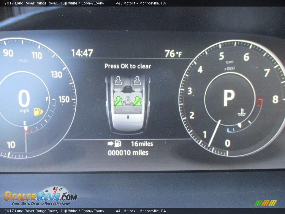 2017 Land Rover Range Rover Fuji White / Ebony/Ebony Photo #20