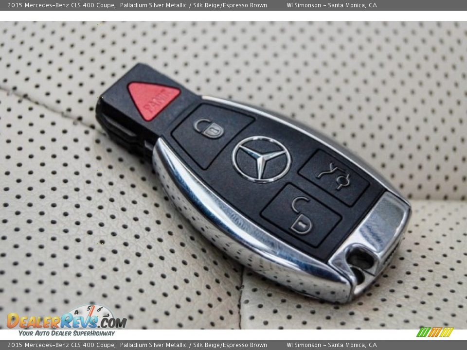 2015 Mercedes-Benz CLS 400 Coupe Palladium Silver Metallic / Silk Beige/Espresso Brown Photo #11
