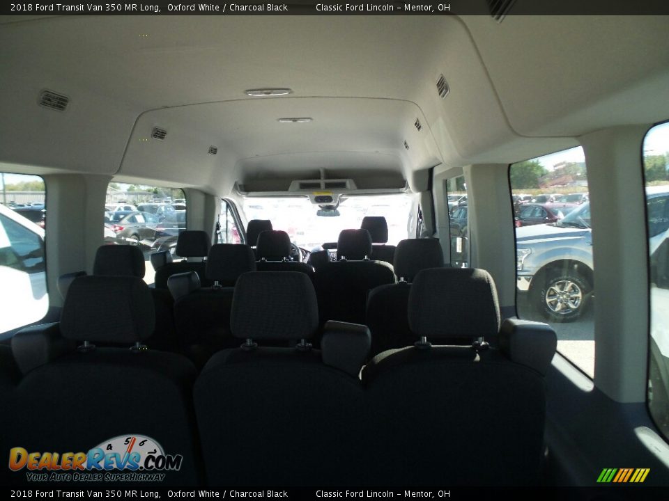 2018 Ford Transit Van 350 MR Long Oxford White / Charcoal Black Photo #5