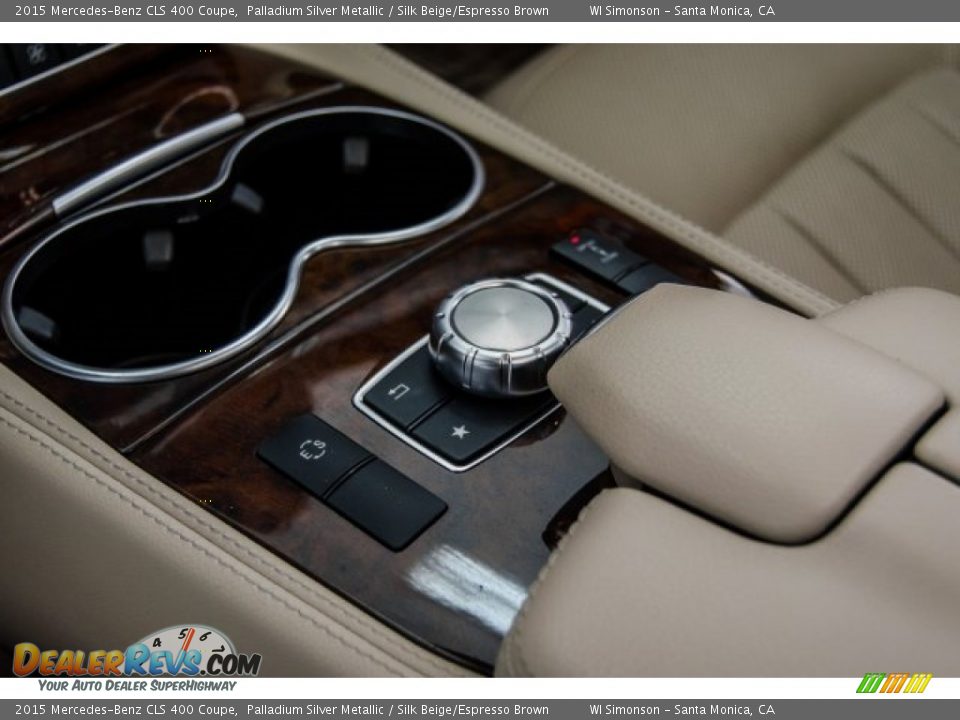 2015 Mercedes-Benz CLS 400 Coupe Palladium Silver Metallic / Silk Beige/Espresso Brown Photo #20