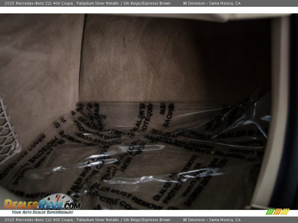 2015 Mercedes-Benz CLS 400 Coupe Palladium Silver Metallic / Silk Beige/Espresso Brown Photo #26